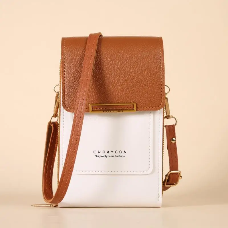 Women Crossbody Shoulder Bags Wallets Touch Screen Cell Phone Purse Soft Leather Strap Handbag For Female Luxury Messenger Bags
