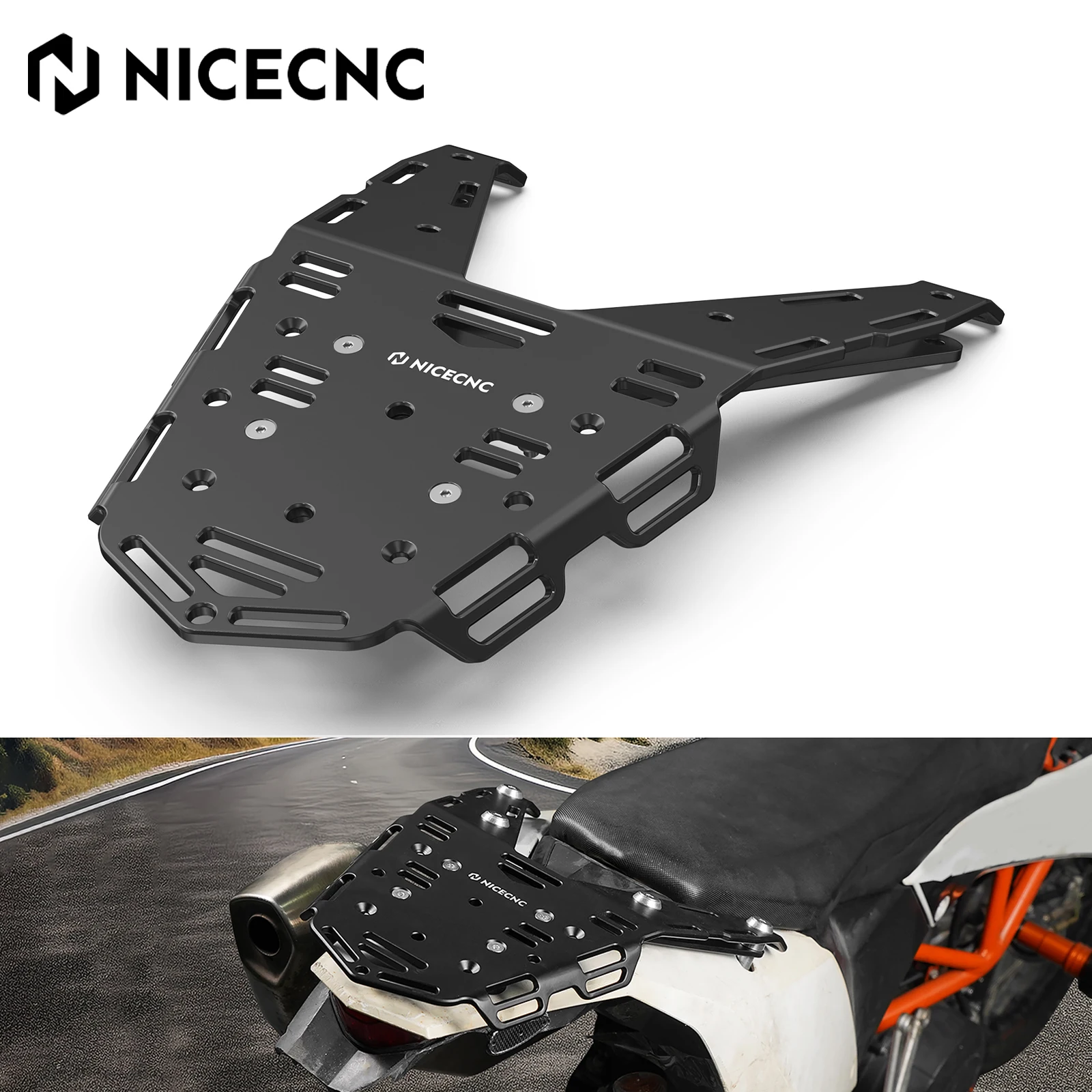 

Motorcycle Rear Luggage Rack Cargo Rack Top Case Pannier Cargo For KTM 690 Enduro R 2008-2018