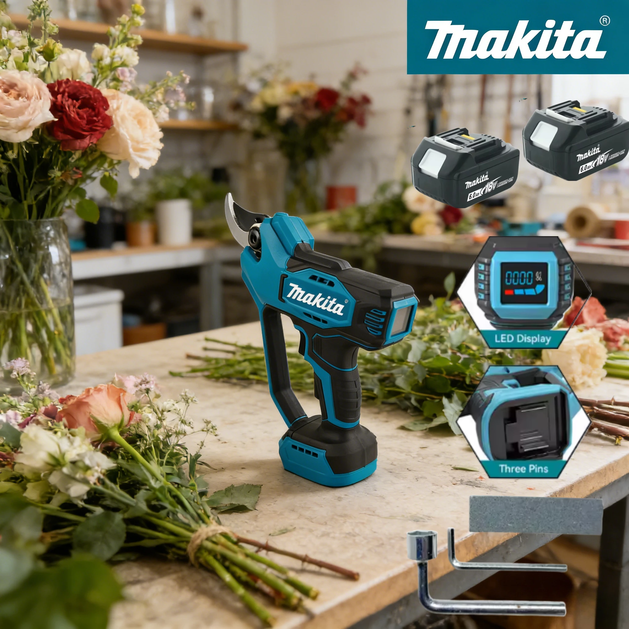 

Аккумуляторные бесщеточные секаторы Makita: мощный электрический сучкорез для обрезки веток