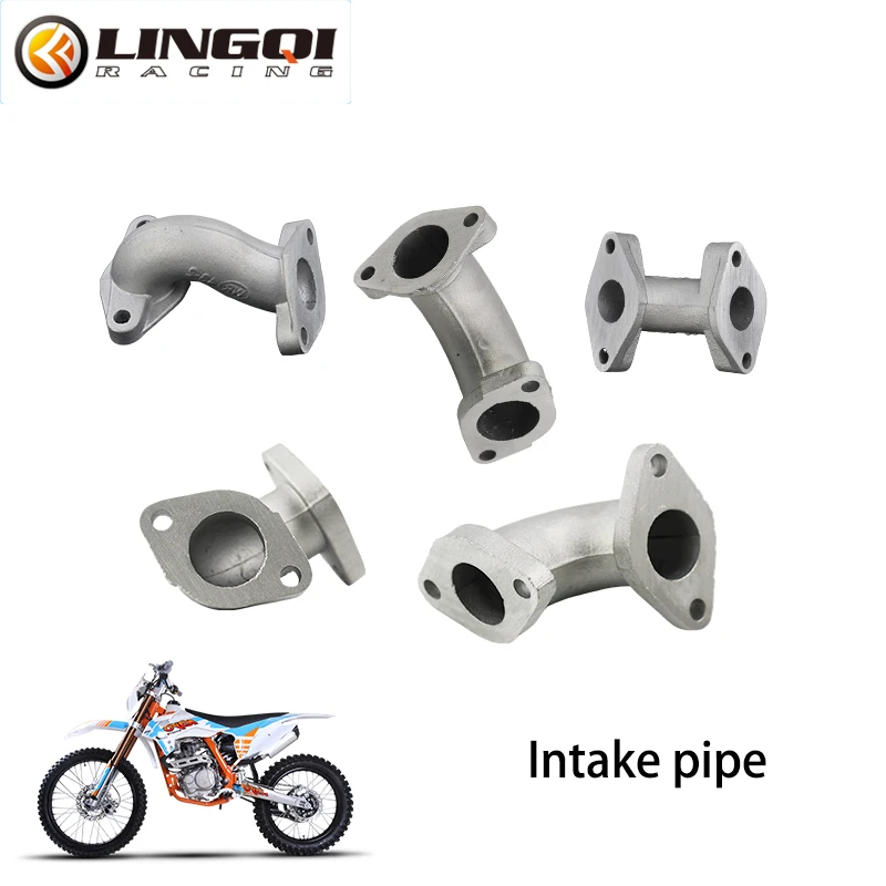 LINGQI RACING-Kits de juntas de tubo de admisión de colector de carburador para motocicleta, 50cc, 70cc, 90cc, 110cc, 125cc, Pit Dirt Bike ATV