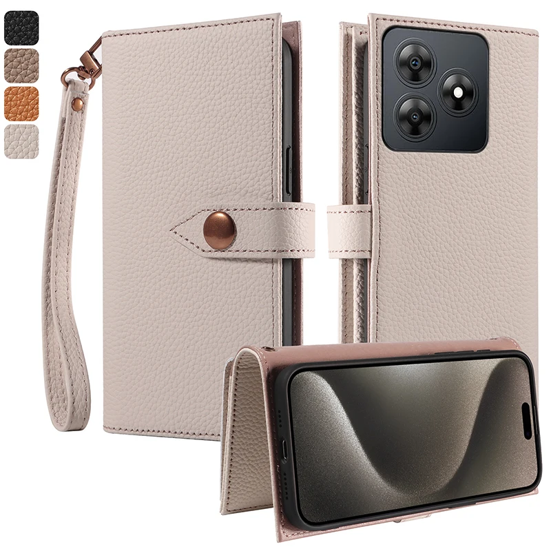 

Real leather multifunctional card slot wallet Cover For Oscal Flat 2C 1C Tiger 12 Modern 8 Flip Magnetic skin shockproof Case