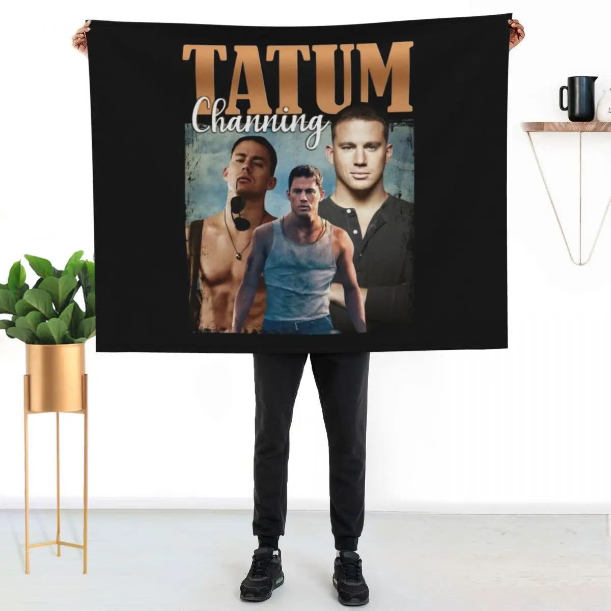 

Channing Artist Tatum Throw Blanket Machine Washable Soft Warm Blanket