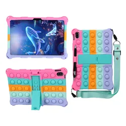 Dla OPPO Realme Pad 10.4 Mini 8.7 calowy futerał dla dzieci miękki bańka Tablet stojak etui na OPPO Pad 11 Air 10.36 2022 Case Funda Capa