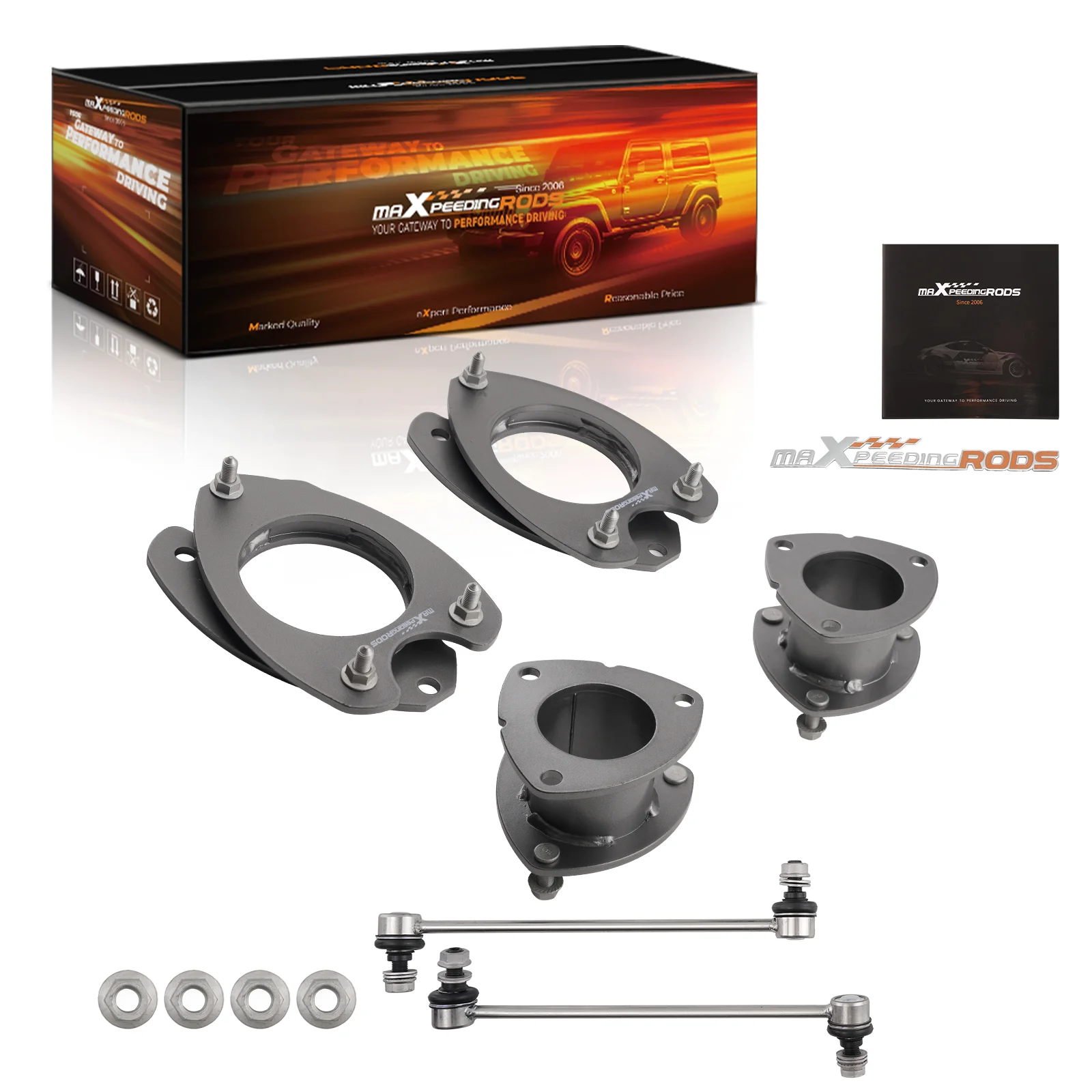 

2.5" Front 2" Rear Lift Spacer Kit for Honda Ridgeline 2006-2014 w/ Endlinks