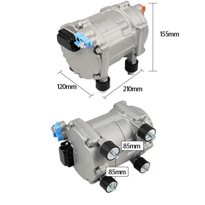 Automotive Electric Air Conditioning Compressor, 12V/24V EV Electric AC Compressor for New Energy Electric Vehicle Replacement