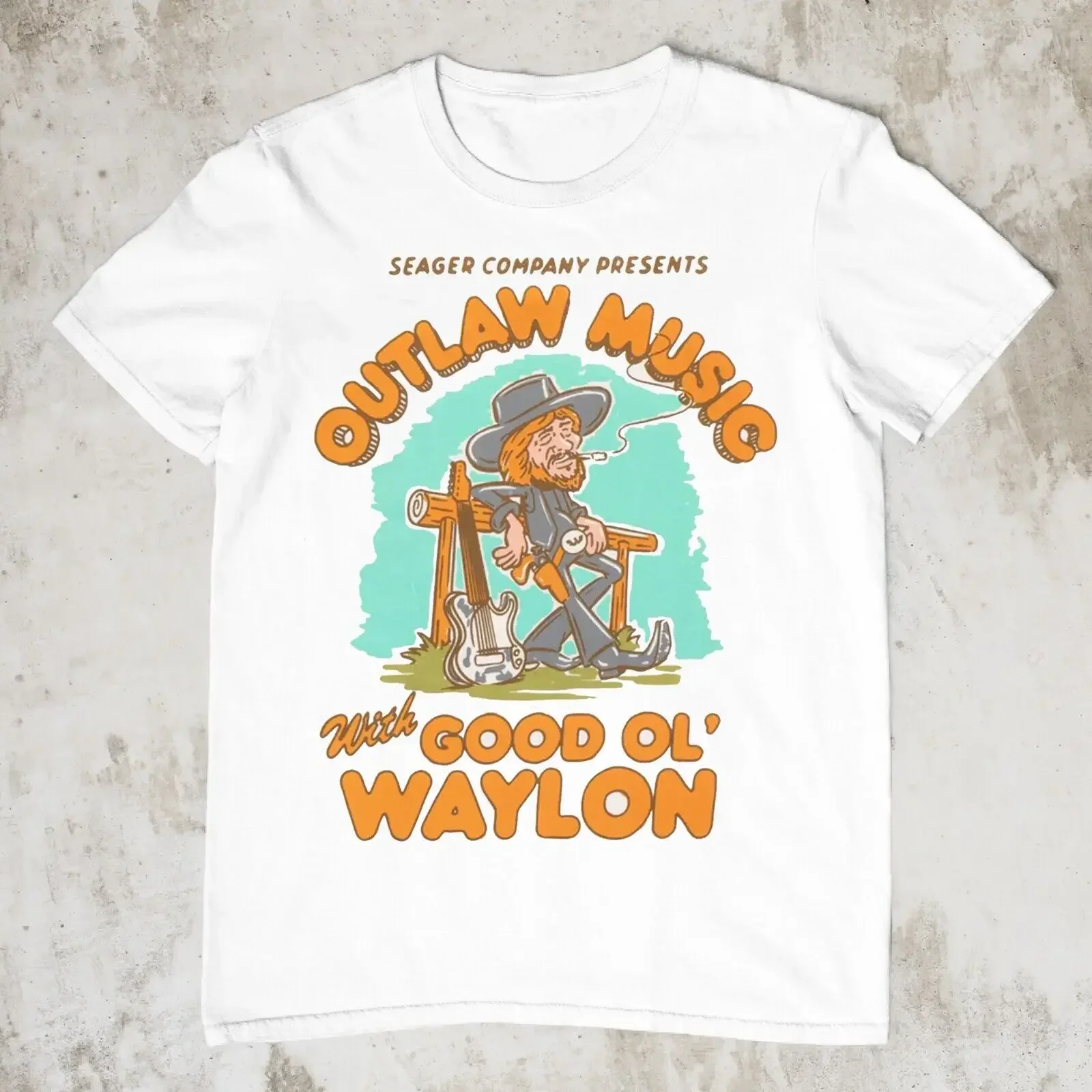 Waylon Jennings t shirt Funny Gift For Fans Men S-5XL Shirt 1CM1430
