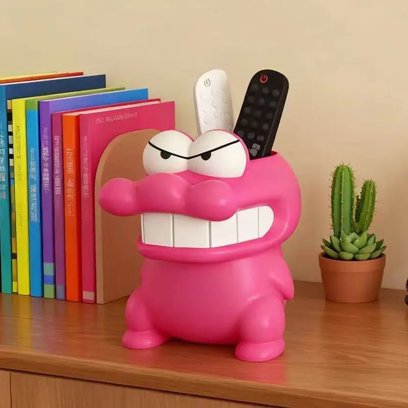 Niedlicher Cartoon-Krokodil-Stifthalter Kawaii Schreibtisch-Organizer für Schüler Stoßfester Stiftbecher