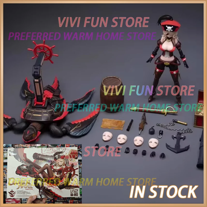 

In Stock BORDER BA-002 QUEEN ANNE PIRATES 1/12 Assembly Movability Model Kit Collection Toys Captain Pirate