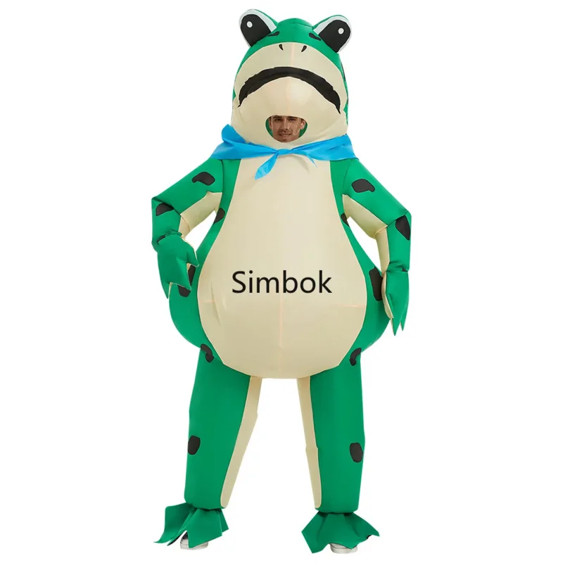 Frog Inflatable Costume Funny Animal Modeling Halloween Role-playing Decorations for Kids Adult Men Women