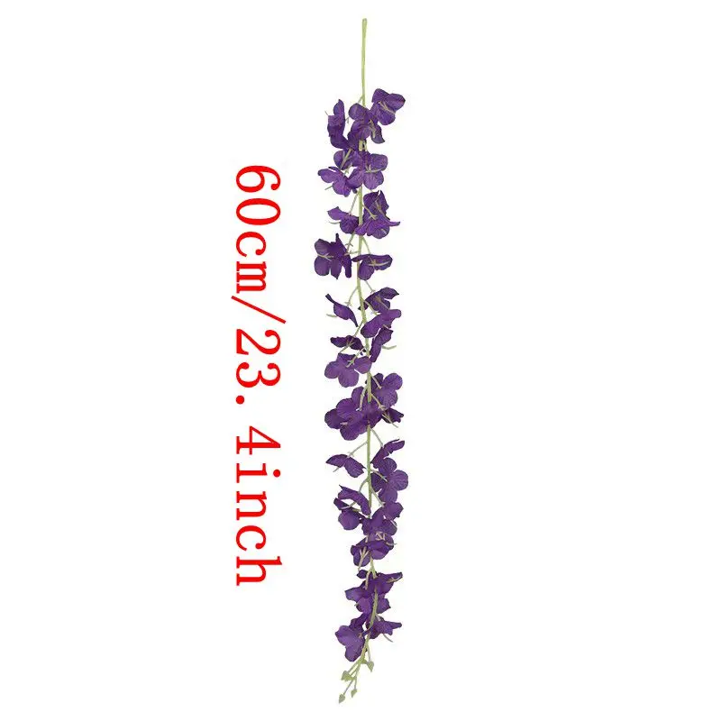 5/10/20 Stück Glyzinien Künstliche Blumenrebe 60 cm Hängende gefälschte Blumen Girlande für Heimdekoration Garten Hochzeit Party Dekoration Wand – Detail 2