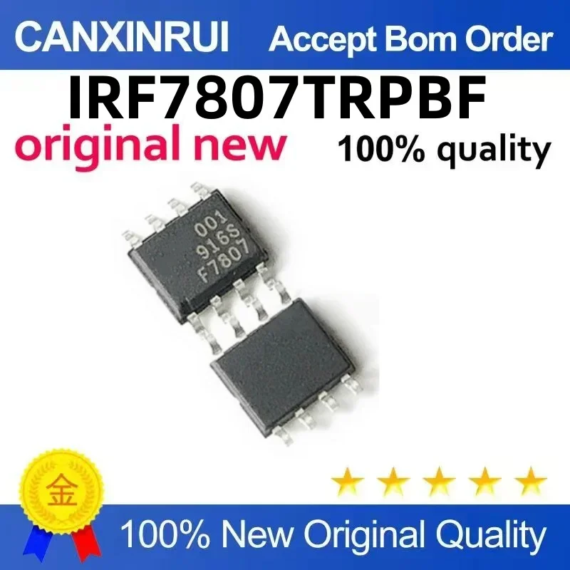 

(5-100 pieces) Brand new original IRF7807TRPBF silk screen F7807 SOP-8 packaged field-effect transistor chip IC