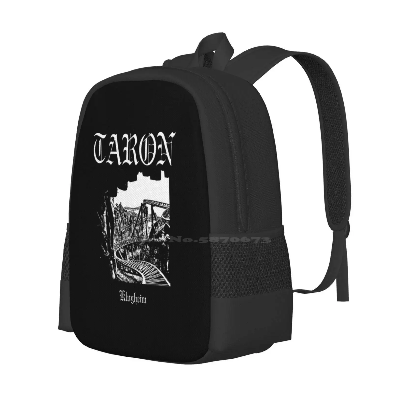 Taron - Launch Coasterino In Black Metal Hot Sale Schoolbag Backpack Fashion Bags Rollercoaster Theme Park Pretpark Launch