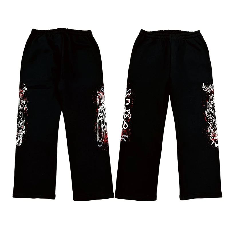 

Спортивные брюки Ken Carson Gonist Tour Limited Edition Fce Lined Loose Fit, молодежные, прямые, повседневные