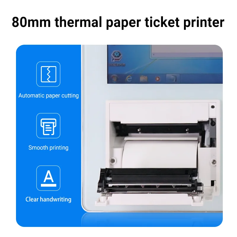 21.5 inch Self Service Payment Kiosk Automatic POS Touch Screen self-service Ordering Machine for Restaurant with stand on floor