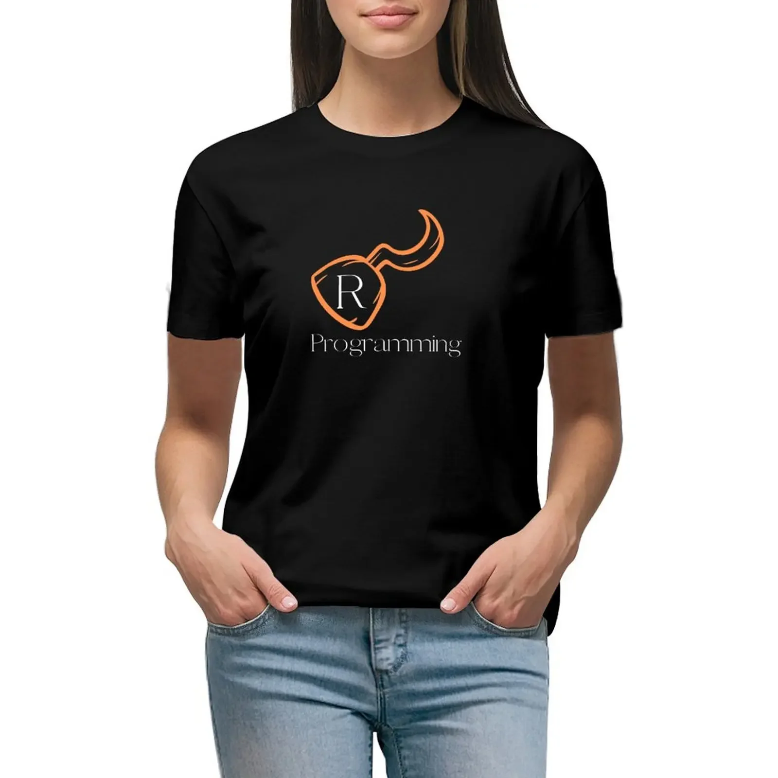 

R Program T-shirt tops graphics Female clothing t shirt for Women