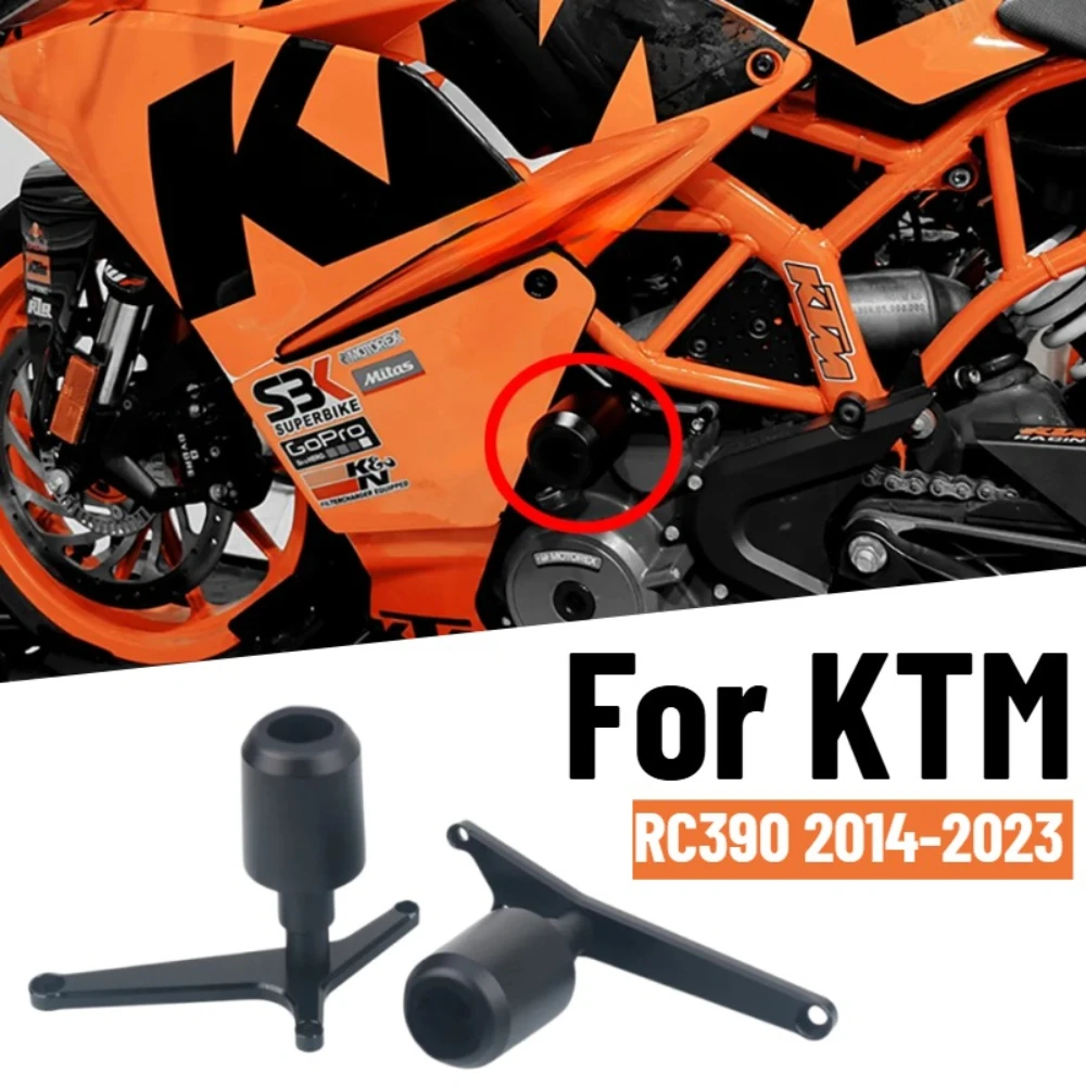 RC390 Frame Anti-collision Protection For KT M RC 390 2014-2023 Motorcycle Frame Crash Sliders Protection Pads Accessories