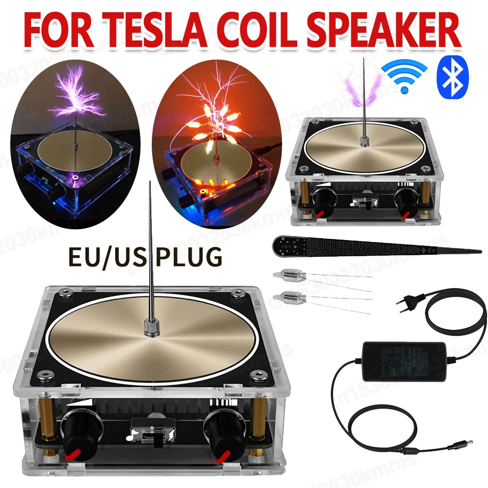 

Bluetooth Music Tesla Coil Arc Plasma Loudspeaker Wireless Transmission Touchable Artificial Lightning Education Experiment Toy