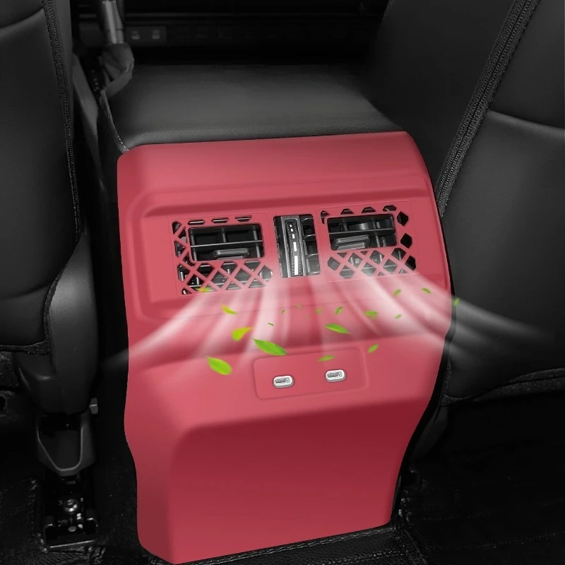 for-honda-accord-11th-gen-2023-2025-rear-center-air-outlet-silicone-anti-kick-protector-mat-interior-car-accessories