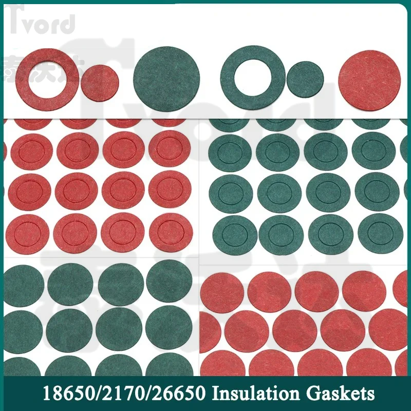 

20~500pcs 18650 21700 26650 Li-ion Battery Insulation Gasket Pack Cell Barley Adhesive Paper Electrode Insulated Pads
