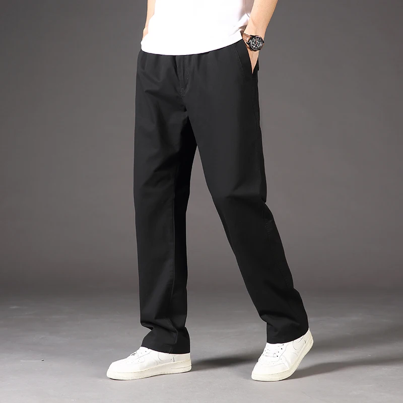 

2024 Summer Thin Workwear Pants Pure Cotton Wash Retro Men's Straight Tube Pants Large Outdoor Versatile Men's Clothing S-6XL