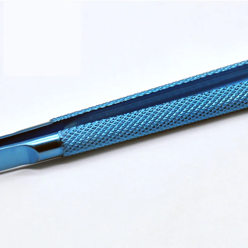 microsurgical ophthalmology instruments 11cm microscopic tweezers curved platform tweezers forceps experimental tool