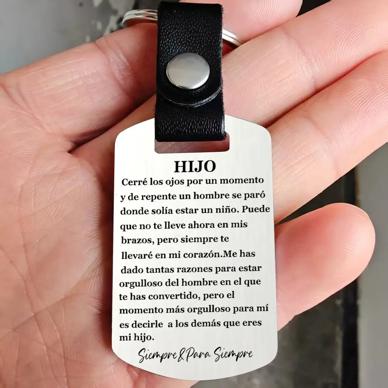 

Metal Keychain For Men, Birthday Gift For Son