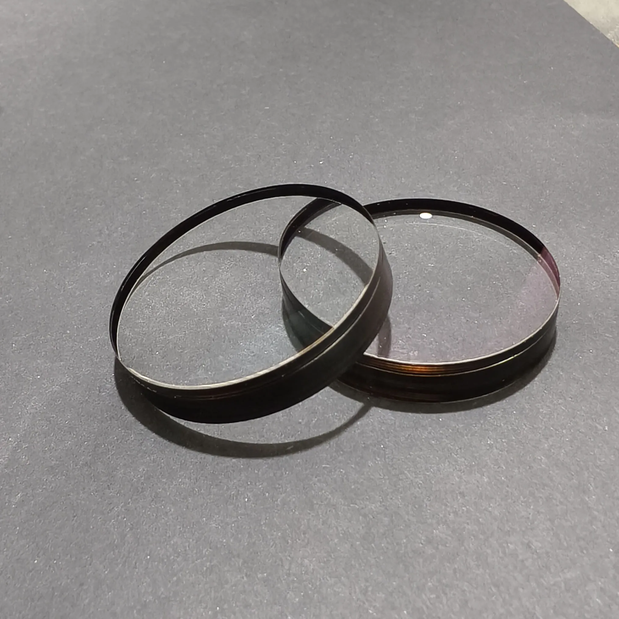 

44mm diameter focal length 204mm biconvex bonded ED achromatic optical glass lens 400~700 piece number R115