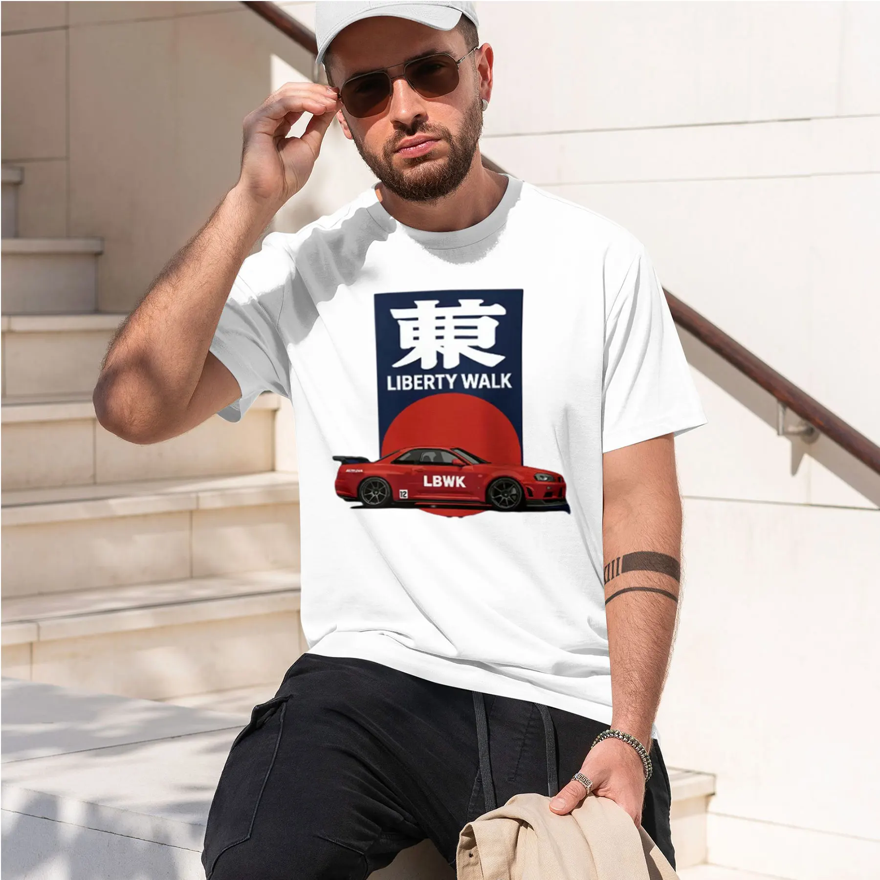 2026 new model Liberty Walk Tokyo Printed Men's T-Shirt 100_ Cotton  Stylish Graphic Tees for Women Tops Tees Casual Streetwear_