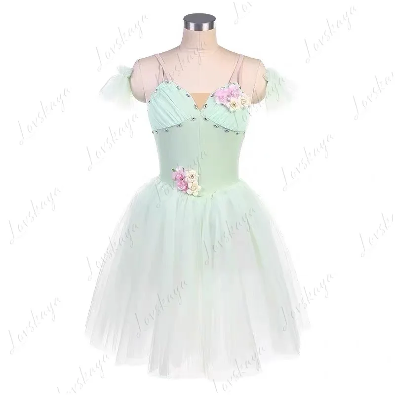 

Балетное платье, детский наряд для соревнований, профессиональное небесно-голубое длинное платье, пышная юбка, балетный наряд для взрослых