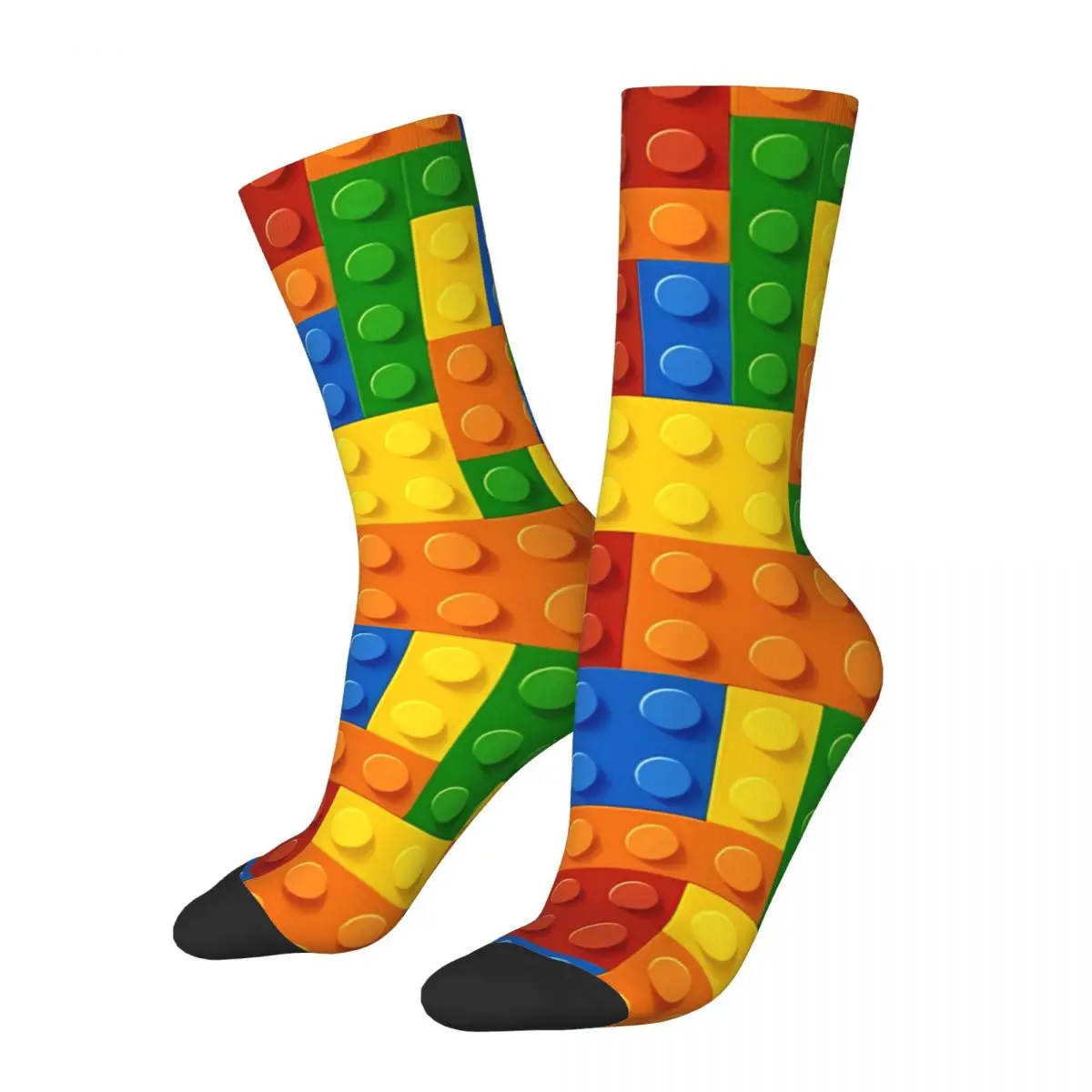 Building Block Kawaii Socks Travel Cartoon Pattern Socks