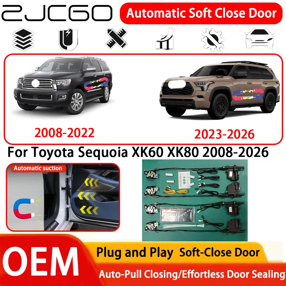 

for Toyota Sequoia XK60 XK80 2008-2026 Car OEM Plug and Play Automatic Electric Soft Close Door Comfort Closing System
