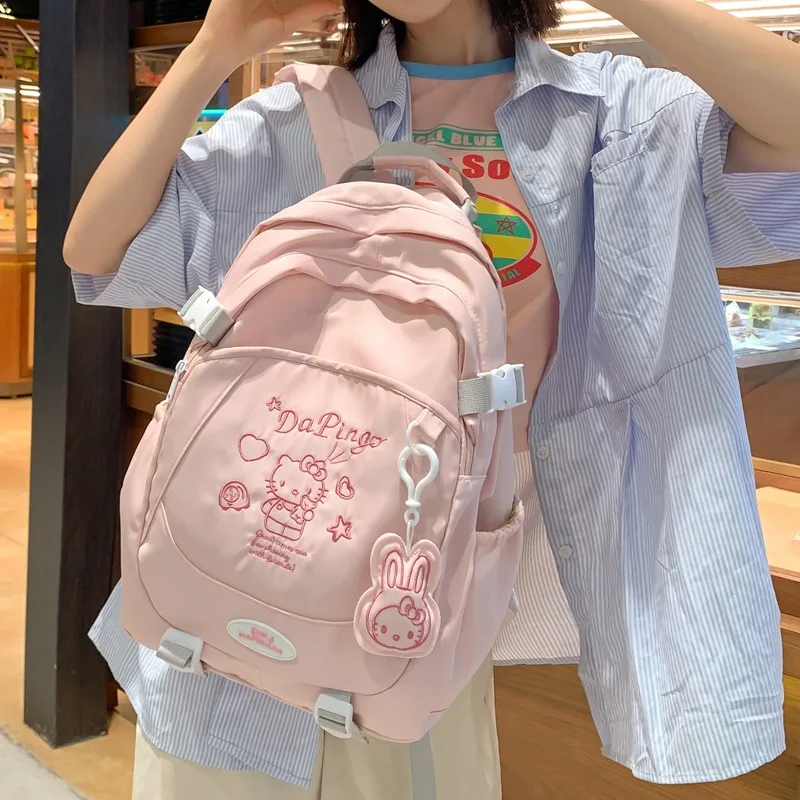 

Hello Kitty Sanrio Sweet School Backpack for Girls Teens College Fashion Cute Shoulder Bag