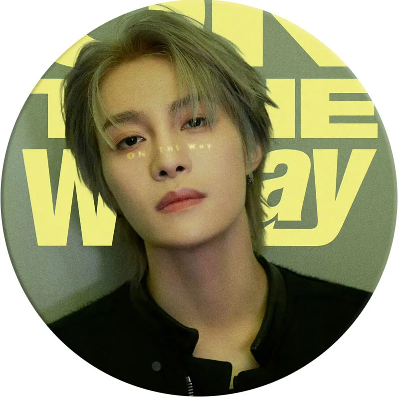 Kpog WayV على الطريق ألبوم صفيح شارة مرآة سلسلة المفاتيح ، هدايا المشجعين ، كون وينوين ، لوكاس ، شياوجون ، يانج ، عشرة ، ألبوم