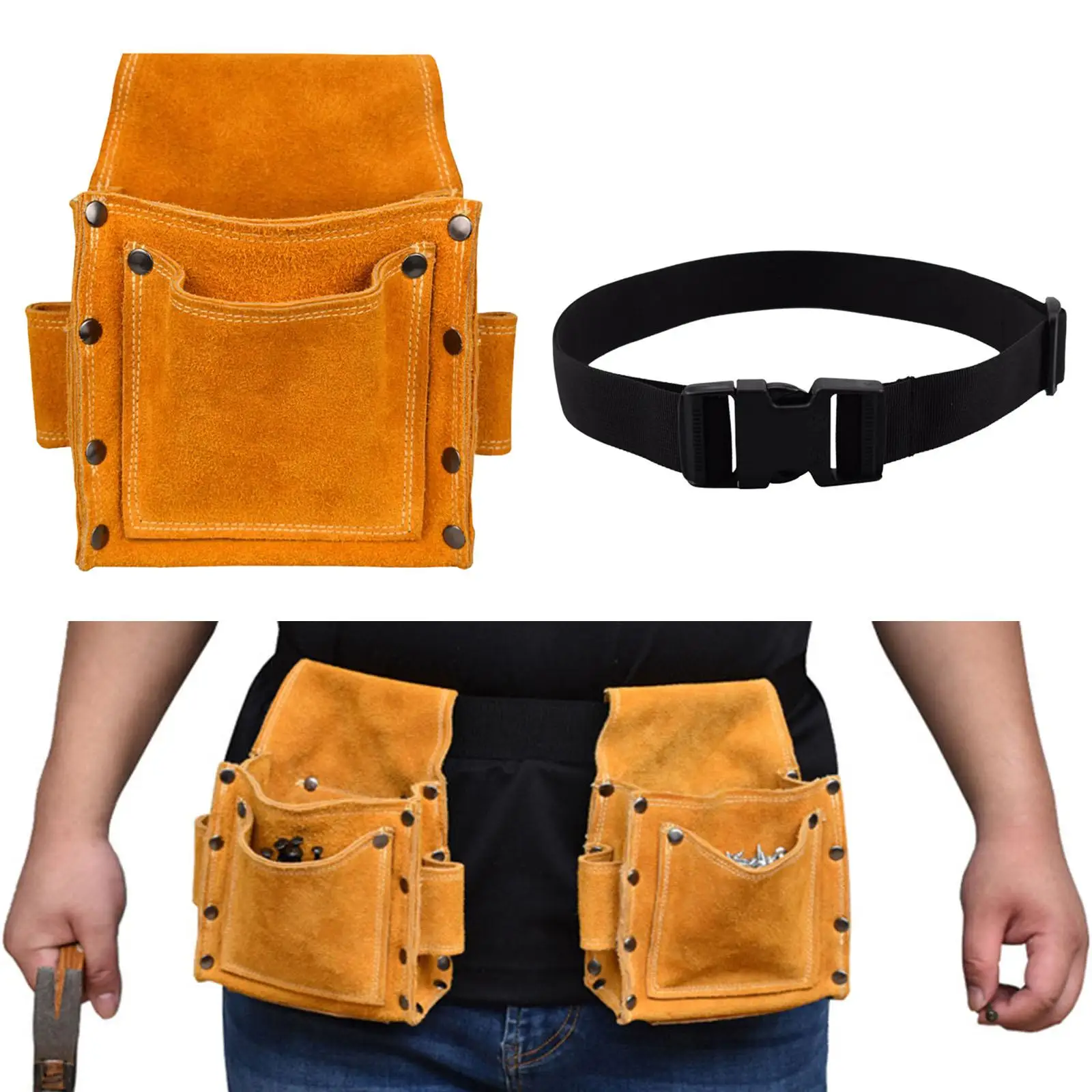 الرجعية الحقيبة الأجهزة الجلود الاصطناعية أداة محمولة حقيبة حامل حقيبة التخزين للمفكات نجار التدريبات كهربائي