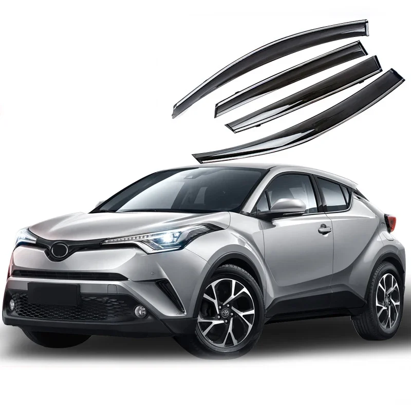 

For Toyota C-HR For CHR 2016-2019 2020 2021 Car Side Window Visor Guard Vent Awnings SheltersRain Guard Door Visor