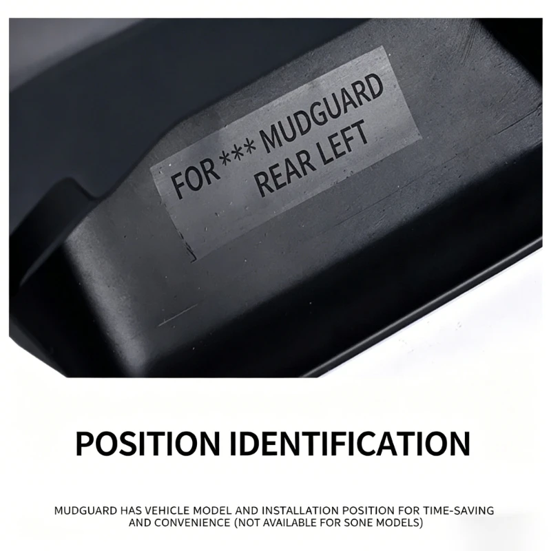37JE Weather Resistant Black Front Rear Mud Flaps Splashes Guards For Automobile Providing Full Coverage Against Road Debris