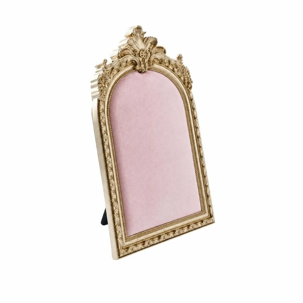 Velvet Lining Jewelry Display Stand Resin Flannel Lining Display Holder Gold Pattern Three-dimensional Pattern