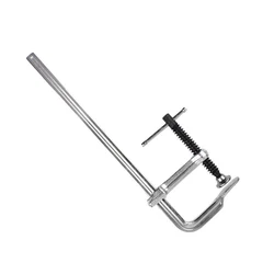 WoodWork Bar Clamp 12-Inch Light-duty Drop Forged Steel Clamp Adjustable Rotating Pad for Welding Woodworking Metal Working DIY