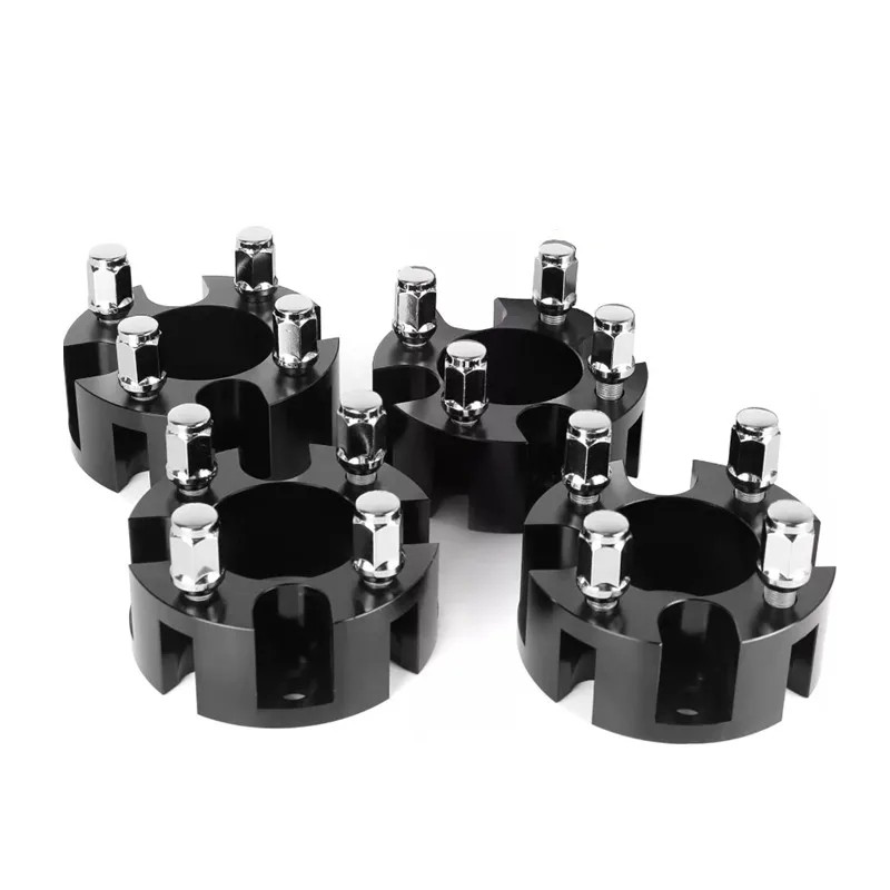 Kit adaptador de espaciadores de rueda de carrito de golf de 2 pulgadas con tuercas de rueda para Club Car EZGO, patrón de pernos 4x4, diámetro del buje de 68 mm, pernos de 1/2-20.