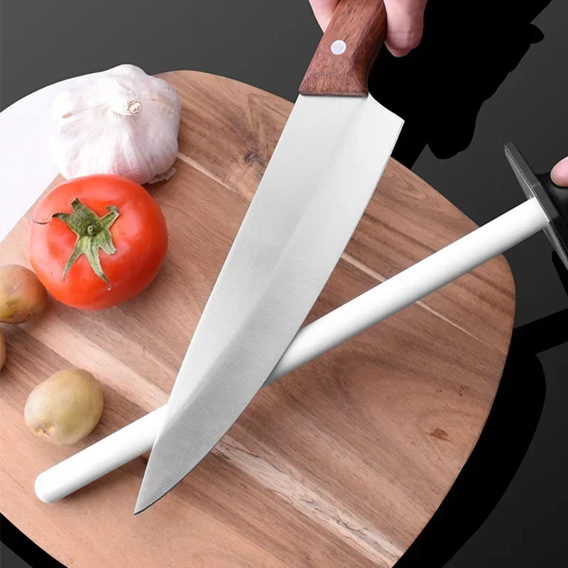 Knife Sharpening Rod Ceramic 10/12Inch Knife Sharpener Sharpening Steel Quickly Sharpening System Professional Kitchen Tools