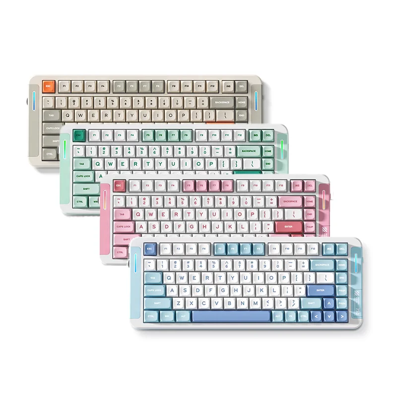 

Wholesale MCHOSE X75 V2 Tri-Mode Custom Mechanical Keyboard 75% 2.4G/BT5.0/USB-C Hot Swappable Gaming Keyboard
