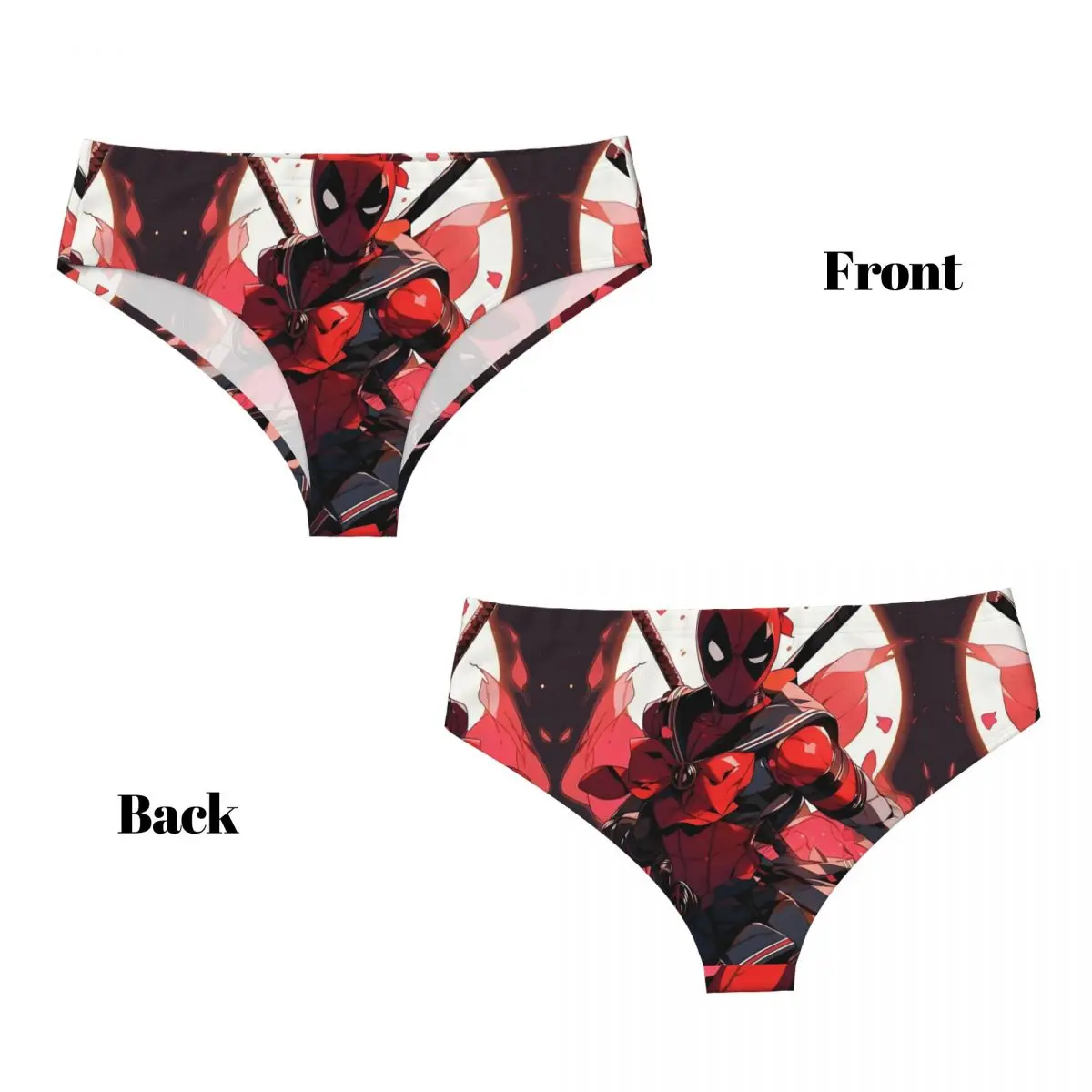 Женские трусики с изображением Дэдпула на заказ, нижнее белье, женские удобные забавные трусы, трусы