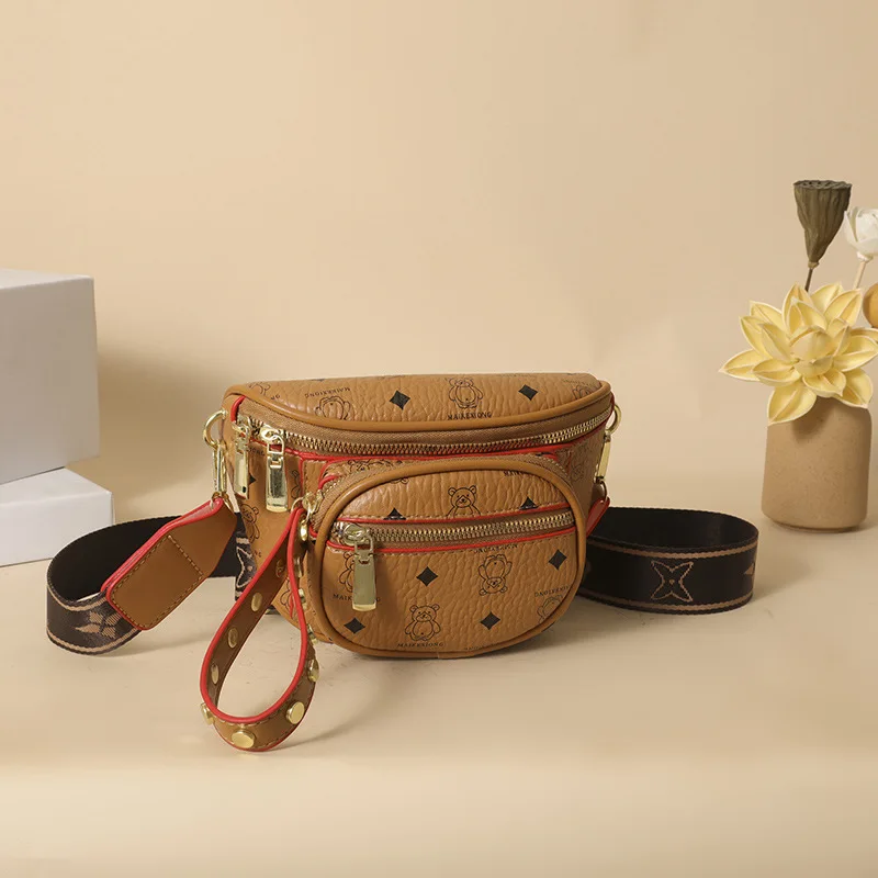 

​​2025 Womens Trendy Print Shoulder Bag Stylish Retro Crossbody Purse Fashionable Casual Chest Bag Elegant Versatile​