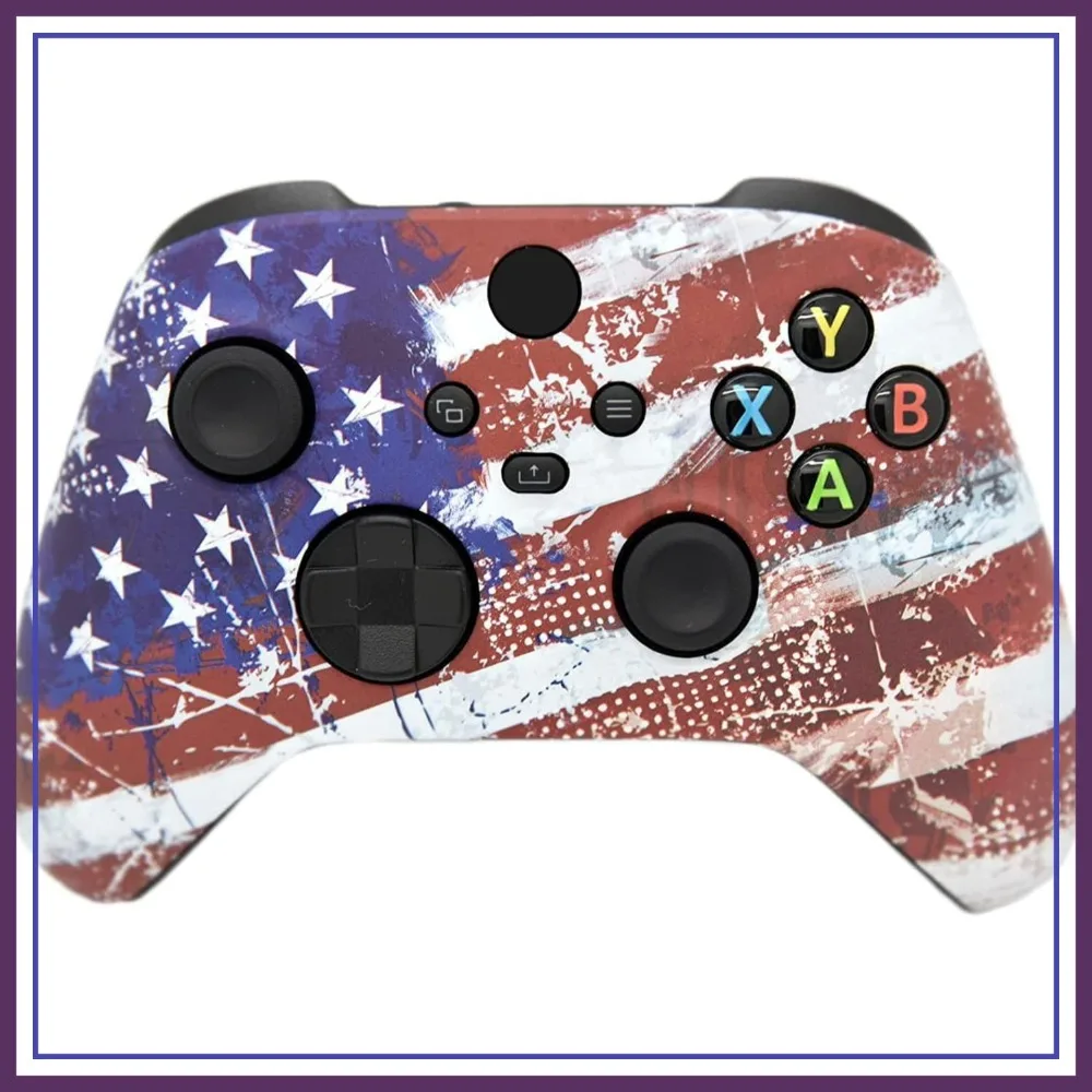 

Hand Crafted Custom Controller Compatible with Xbox Series X/S & Xbox One, U.S Flag Design