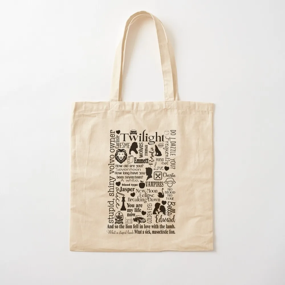 

Twilight Themed Sub Way Art Graphic Tote Bag ecological bags custom fabric bag