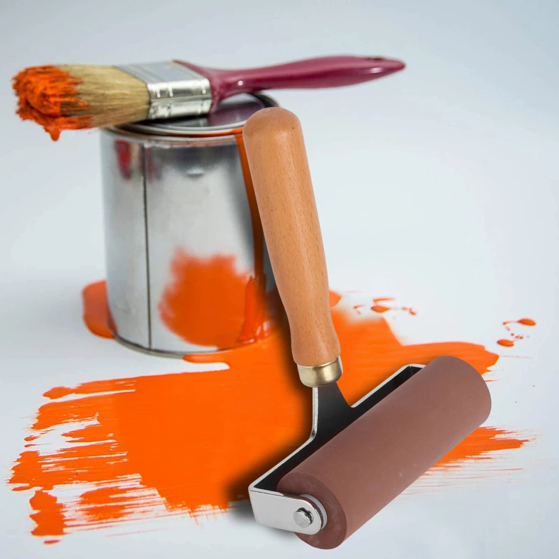 Brayer Weiche, Flexible, Robuste Elastische Gummiwalze für Druckgrafik, Scrapbooking, Bastelarbeiten, Gummi-Farbroller