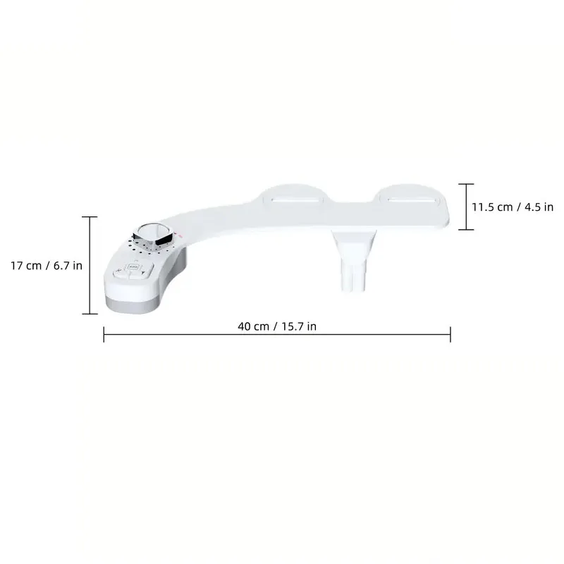 Imagem -06 - Bidé para Assento Sanitário com Limpeza Automática Bocal Duplo Spray de Água Quente e Fria Acessório para Limpeza Traseira ou Feminina