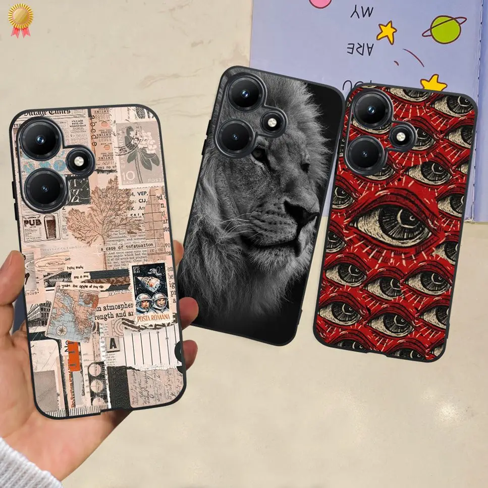 Für Infinix Hot 30i x669 Fall Cartoon Astronaut klar weich TPU Silikon Rückseite für Infinix Hot30i Hot 30i Handy hülle Funda