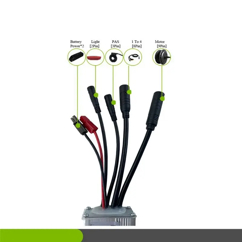 

(ABHW) 36V 48V 750W E-Bike 25A Sine Wave Brushless Controller with S810 Display E-Bike Light Display