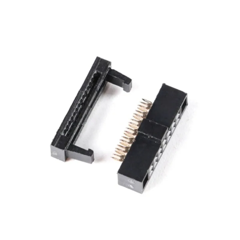 FC-6/8/10/12/14/16/20/24-50P 1.27mm 피치 3피스 압착 헤드 IDC 커넥터